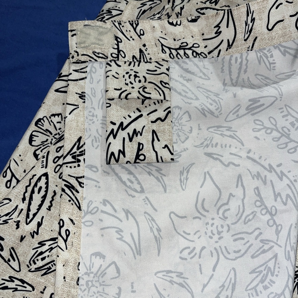 RIP SKIRT Hawaii Floral Rustica True Wrap Casual Skirt Size XL Black White - Picture 11 of 14